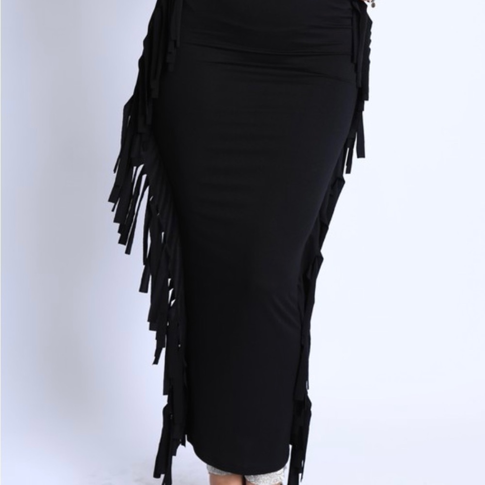 fringe Maxi Skirt - Picture 3 of 3